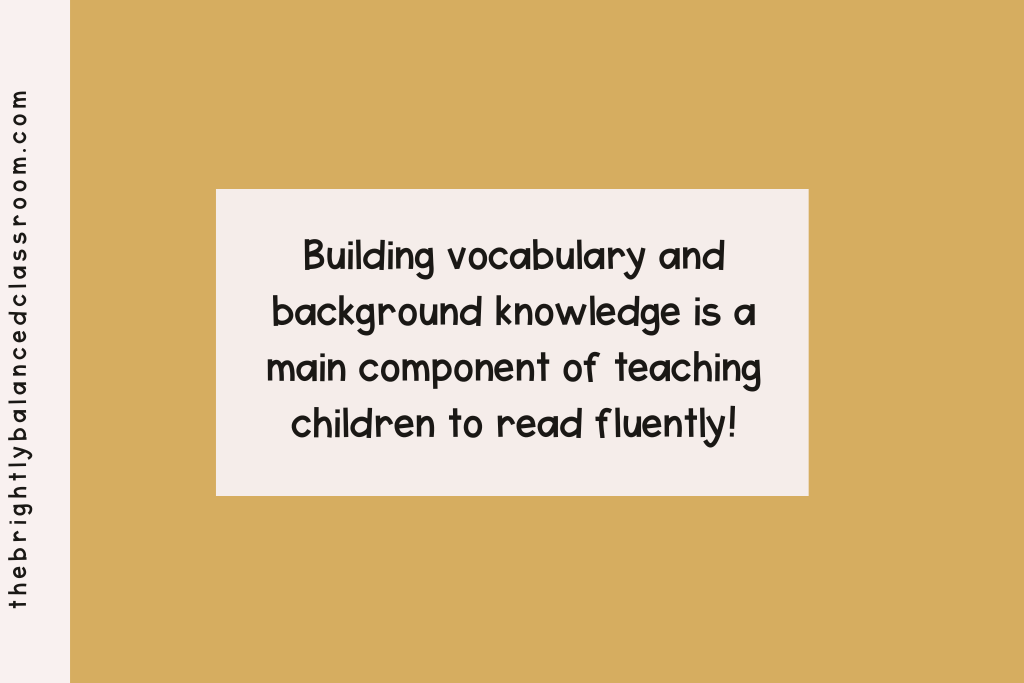 To become a fluent reader, we must remember to build background knowledge and vocabulary understanding instruction into a homeschool reading curriculum. 