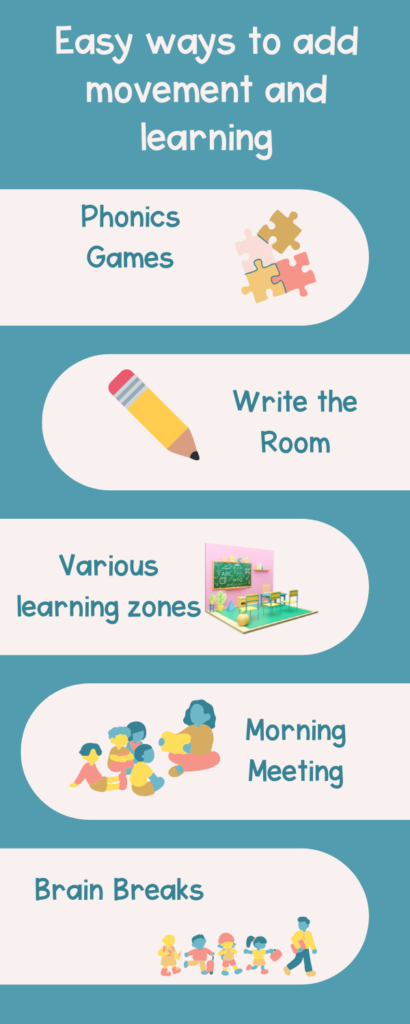 5 ways to add movement in the classroom for better learning